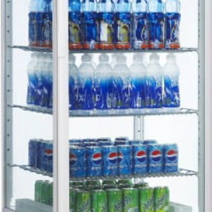 500L 4 Side Glass Display Refrigerator
