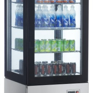 400L 4 Side Glass Display Refrigerator(Double Glass)
