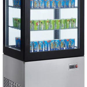 270L 4 Side Glass Display Refrigerator(Triple Glass)