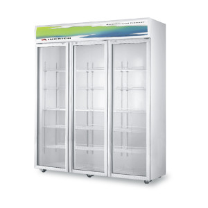1860L Glass Door Drink Display Fan Cooling