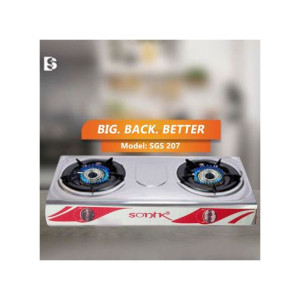 Sonik Table Top Gas Cooker 2 Burners