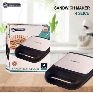 Crown Star SandWich Maker 4Slice. MC-SM101