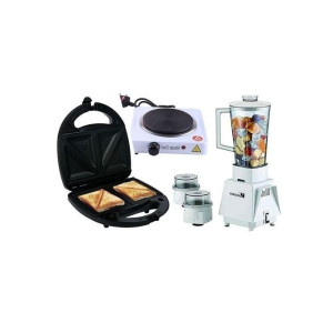 Super Bundle Blender + Toaster + Hot Plate Bundle