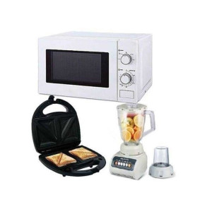 Microwave Oven With 20Liters + Blender-999 + Toaster