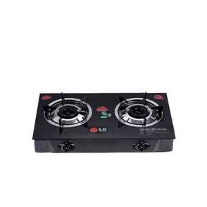 LG Double Burner Table Top Glass Gas Cooker